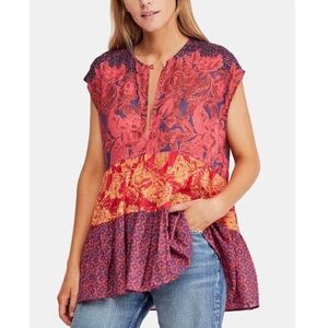 Free People Gotta Have You Tunic Boho Tiered Top size XS 100% cotton